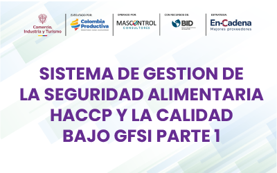 Sistema de Gestión de la Seguridad alimentaria HACCP y la calidad Bajo GFSI Parte 1