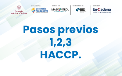 Pasos previos 1,2,3 HACCP