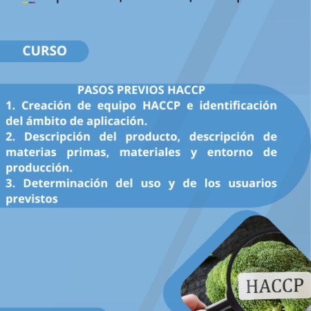 Pasos previos 1,2,3 HACCP